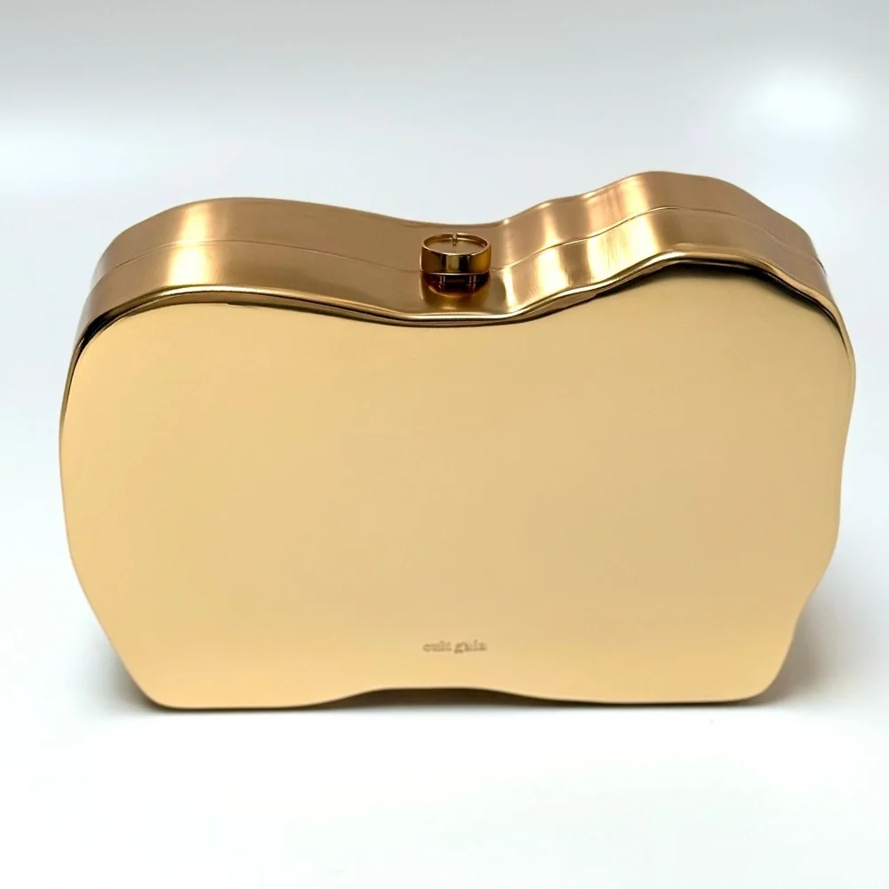 Cult Gaia Reina Clutch in Brushed Brass — $898 NWT